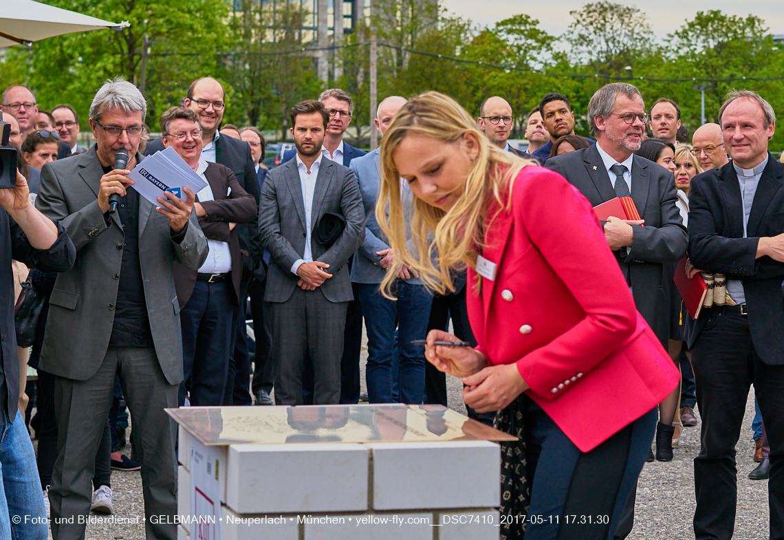 11. Mai 2017 - Grundsteinlegung für die LOGE und dem Kulturquadrat in Neuperlach